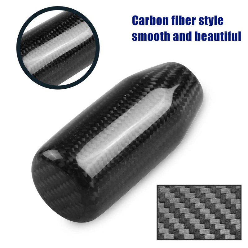 RYANSTAR RACING RYANSTAR Universal Gear Shift Style Knob,Car Modified Carbon Fiber Stand Head Manual Transmission Shift Lever Knob Head Wave Stick Shift Knob - Image 3